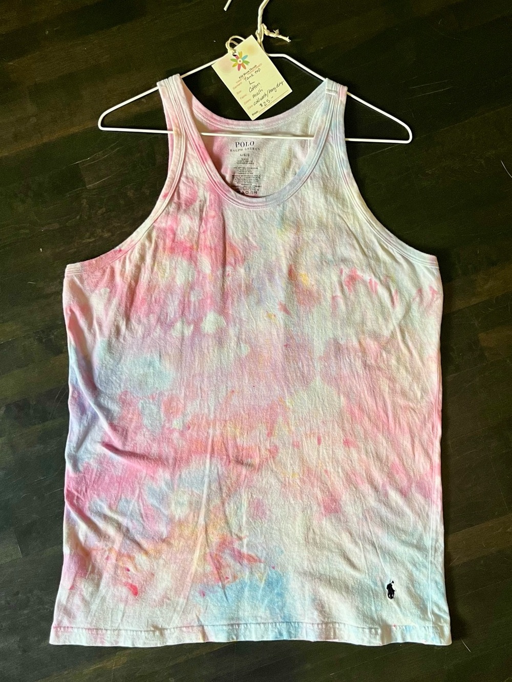 Polo by Ralph Lauren Ice-Dye Tank Top - Pink, Blue, Yellow
